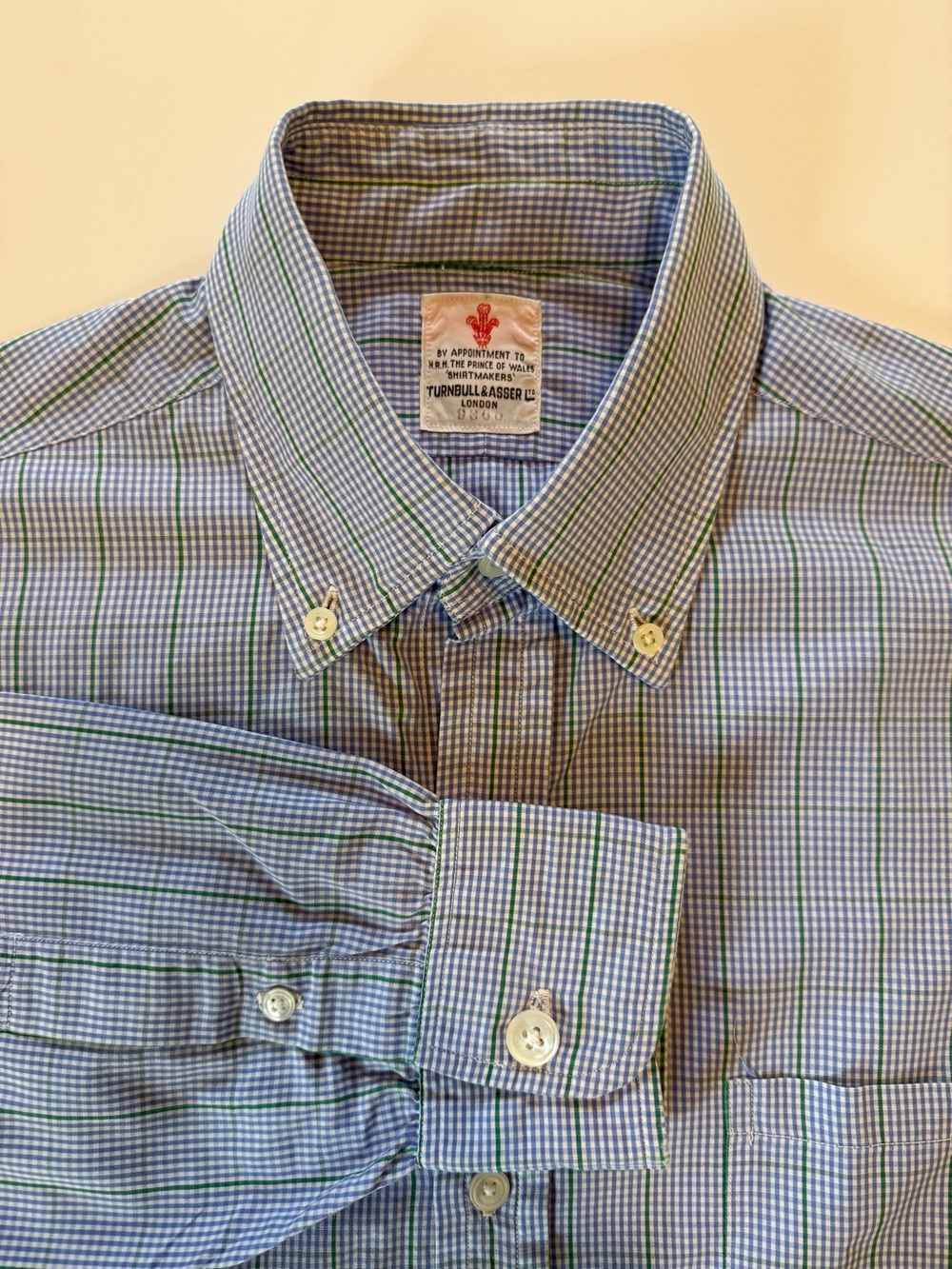 Turnbull and Asser 14.5 collar, bespoke
